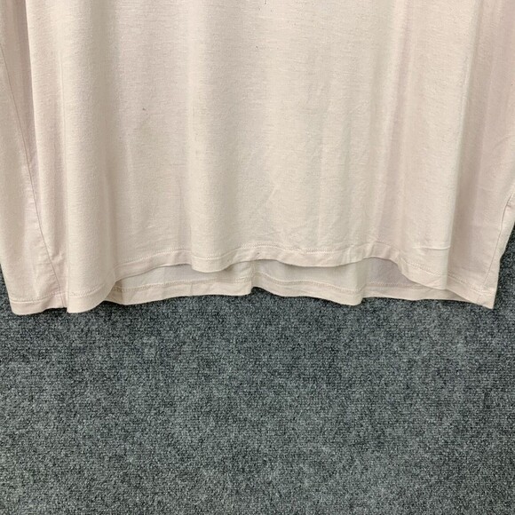 Halogen Stretch Short Sleeve Tee Women XXL Blush Pink Wide V-neck - Picture 2 of 9
